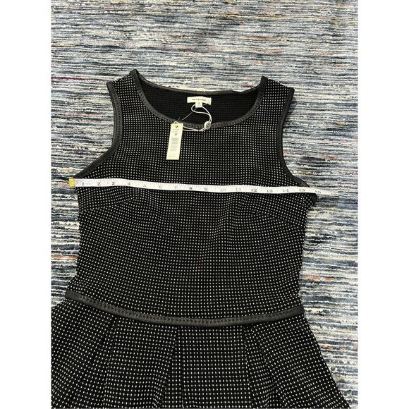 Max Studio NWT Pin Dot Pleated Fit-and-Flare Dress size M - Picture 11 of 12